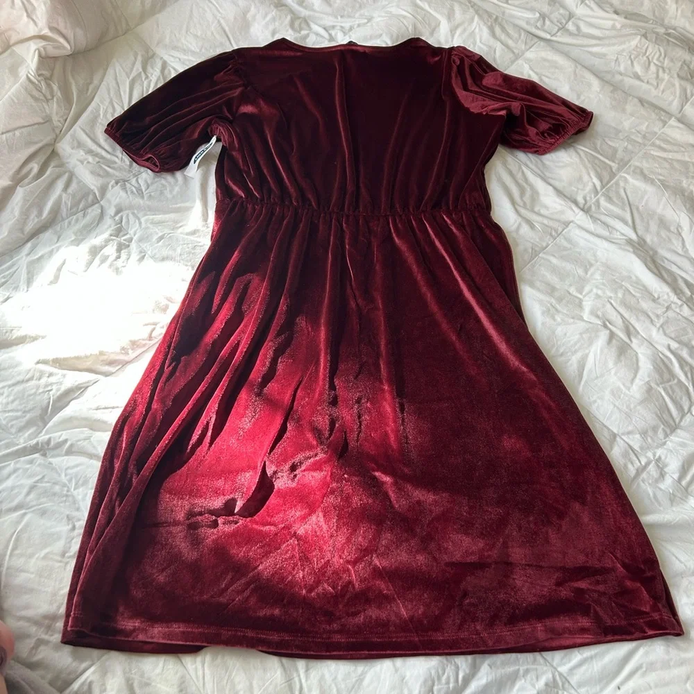 Old Navy Velvet Girl’s Dress in Rich Red